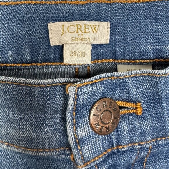 J.Crew Stretch Skinny Jeans Women’s Size 28/30 Mid Rise Faded Blue Denim - Picture 6 of 6